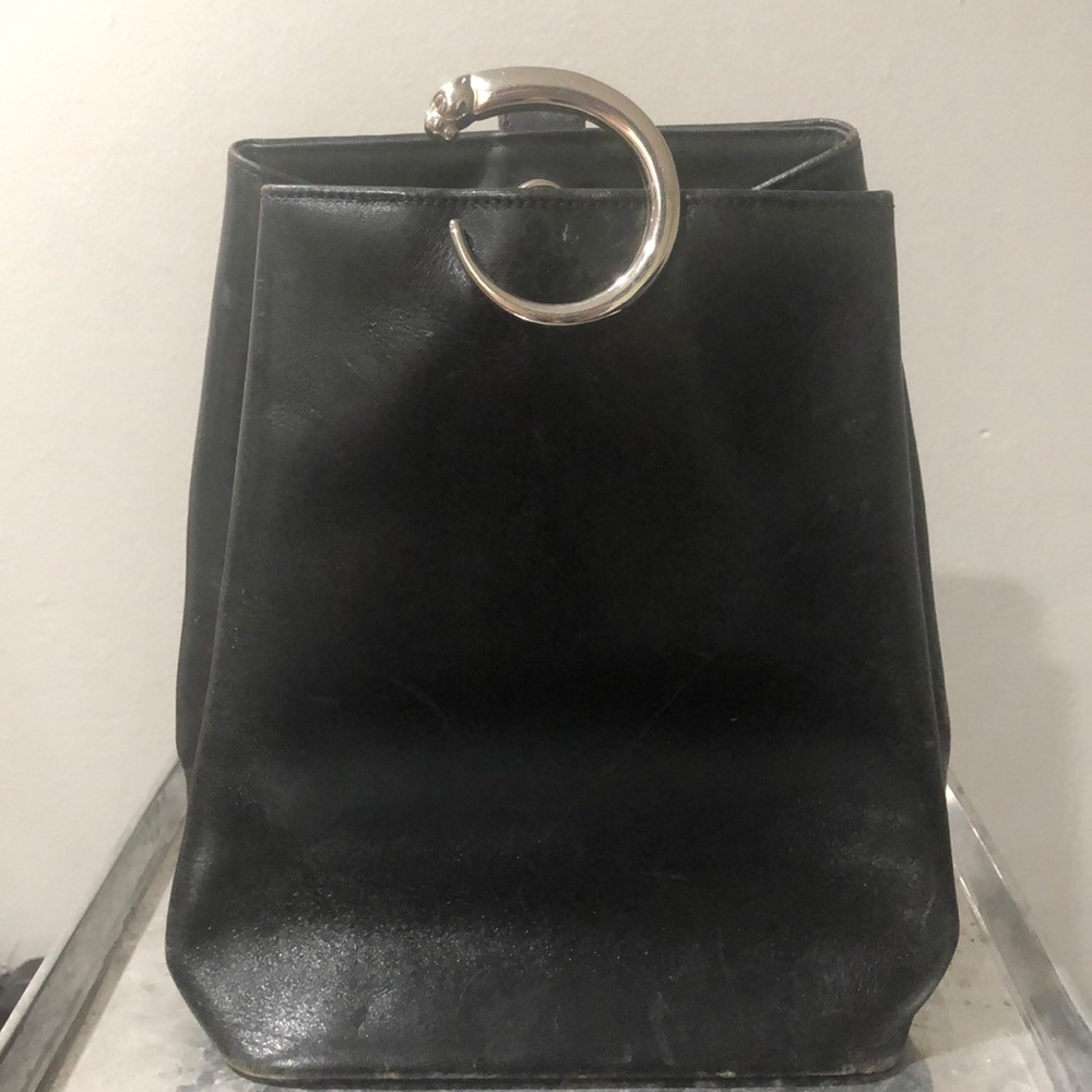 Black Leather sling bag